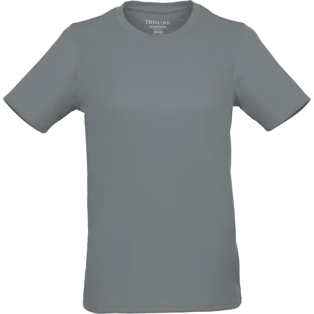 Dara Recycled Short Sleeve Tech Tee for Women Transfer - Quarry - Front