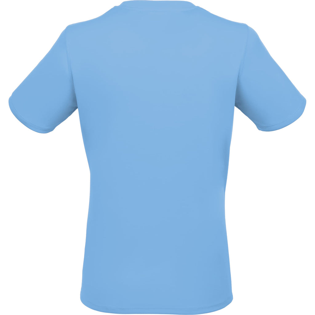 Dara Recycled Short Sleeve Tech Tee for Women Transfer - Sky - Back