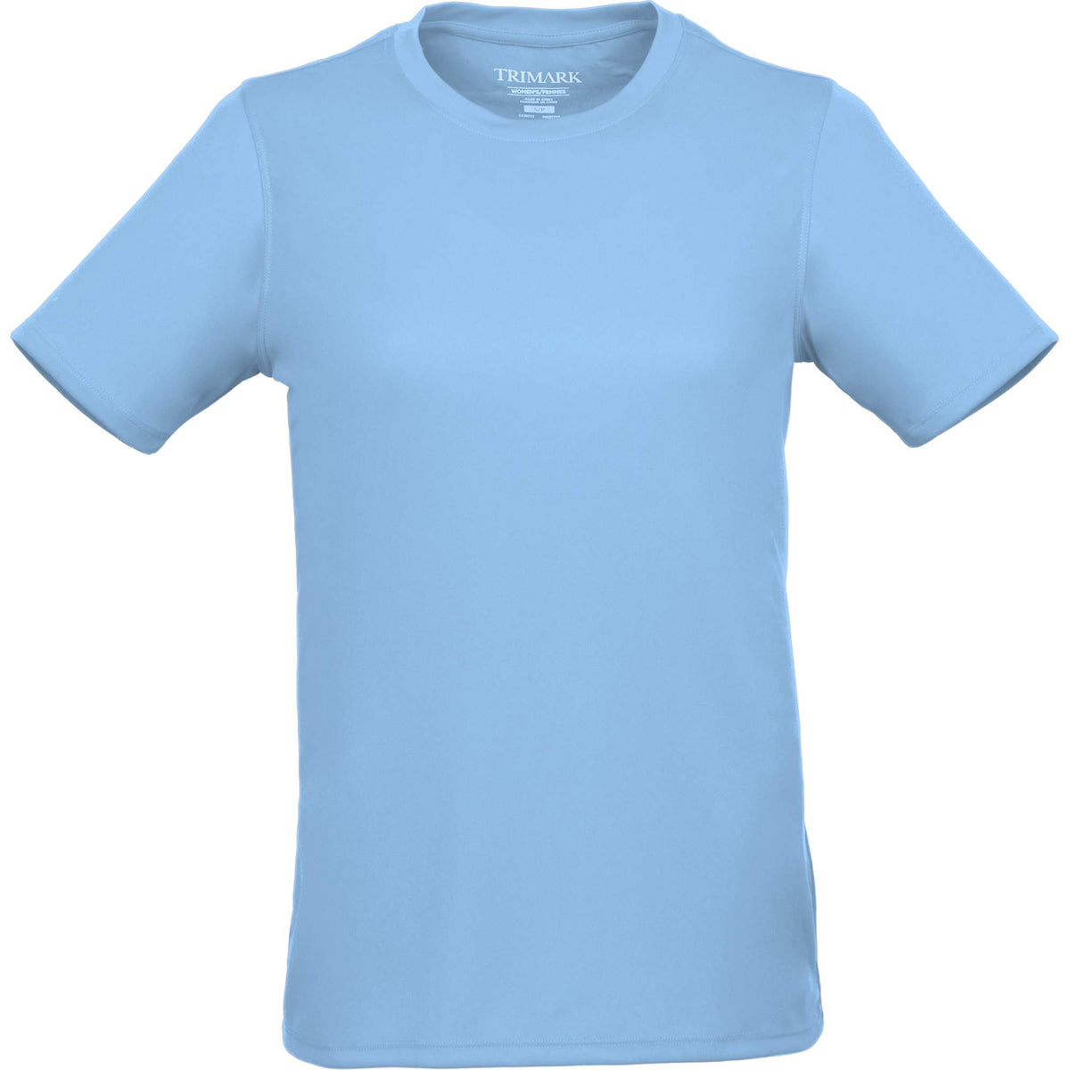 Dara Recycled Short Sleeve Tech Tee for Women Transfer - Sky - Front