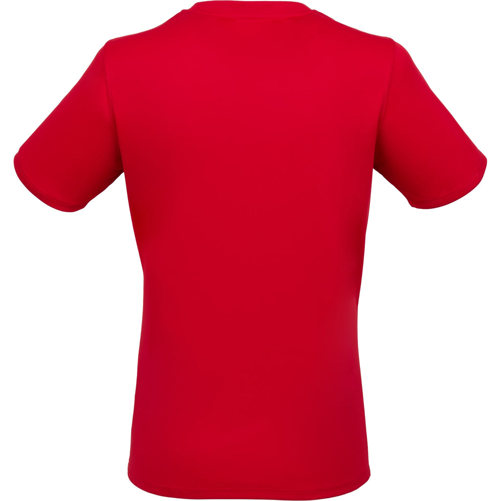 Dara Recycled Short Sleeve Tech Tee for Women Transfer - Team Red - Back