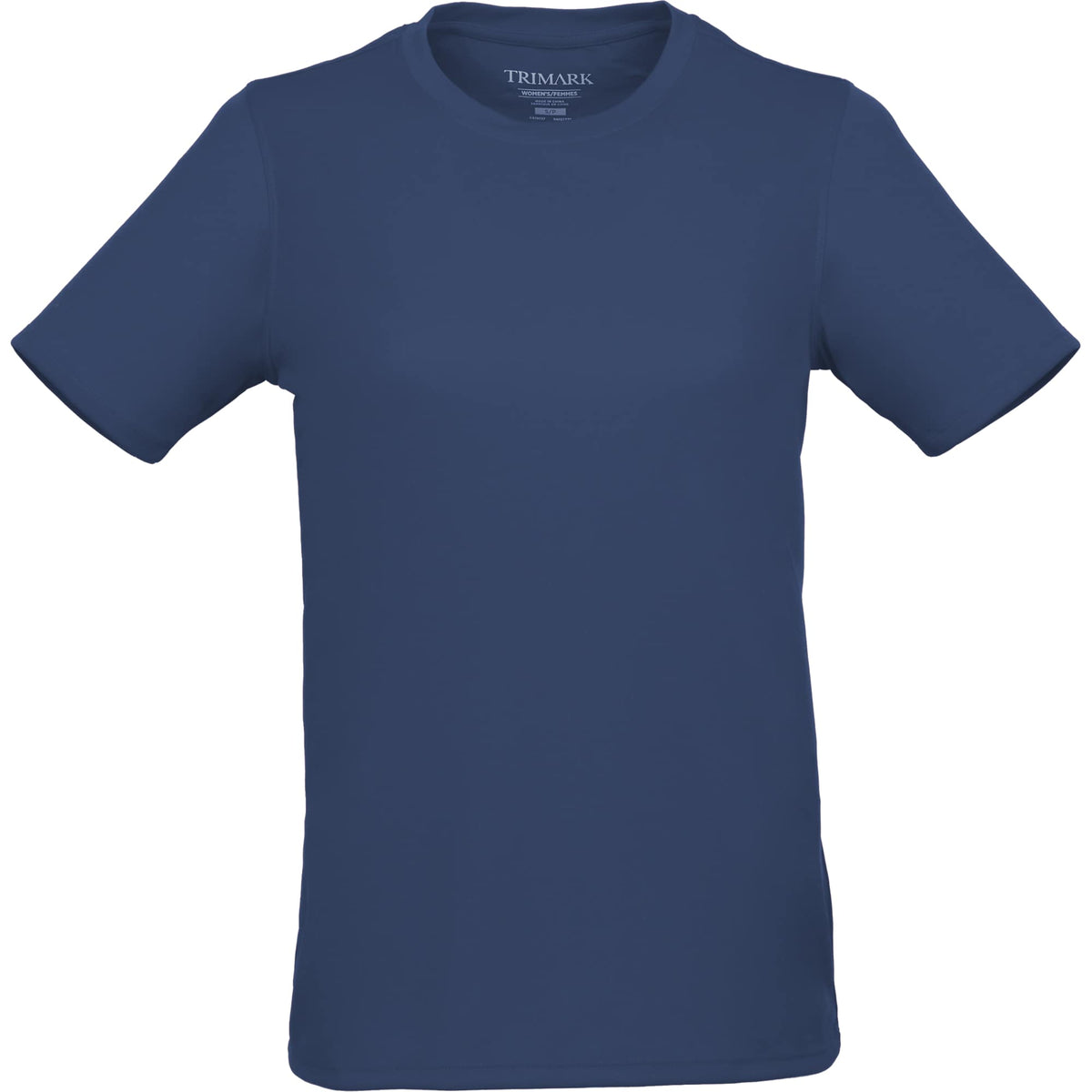Dara Recycled Short Sleeve Tech Tee for Women Transfer - Vintage Navy - Front