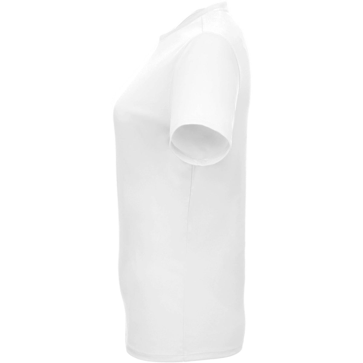 Dara Recycled Short Sleeve Tech Tee for Women Transfer - White - Left Side