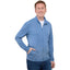 Dara Recycled Tech Full Zip Jacket for Men Embroidery - Moonlight Blue - Front