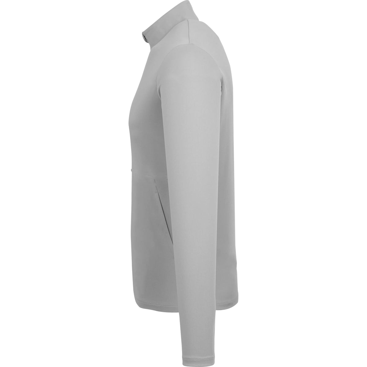 Dara Recycled Tech Full Zip Jacket for Men Embroidery - Quarry - Left Side