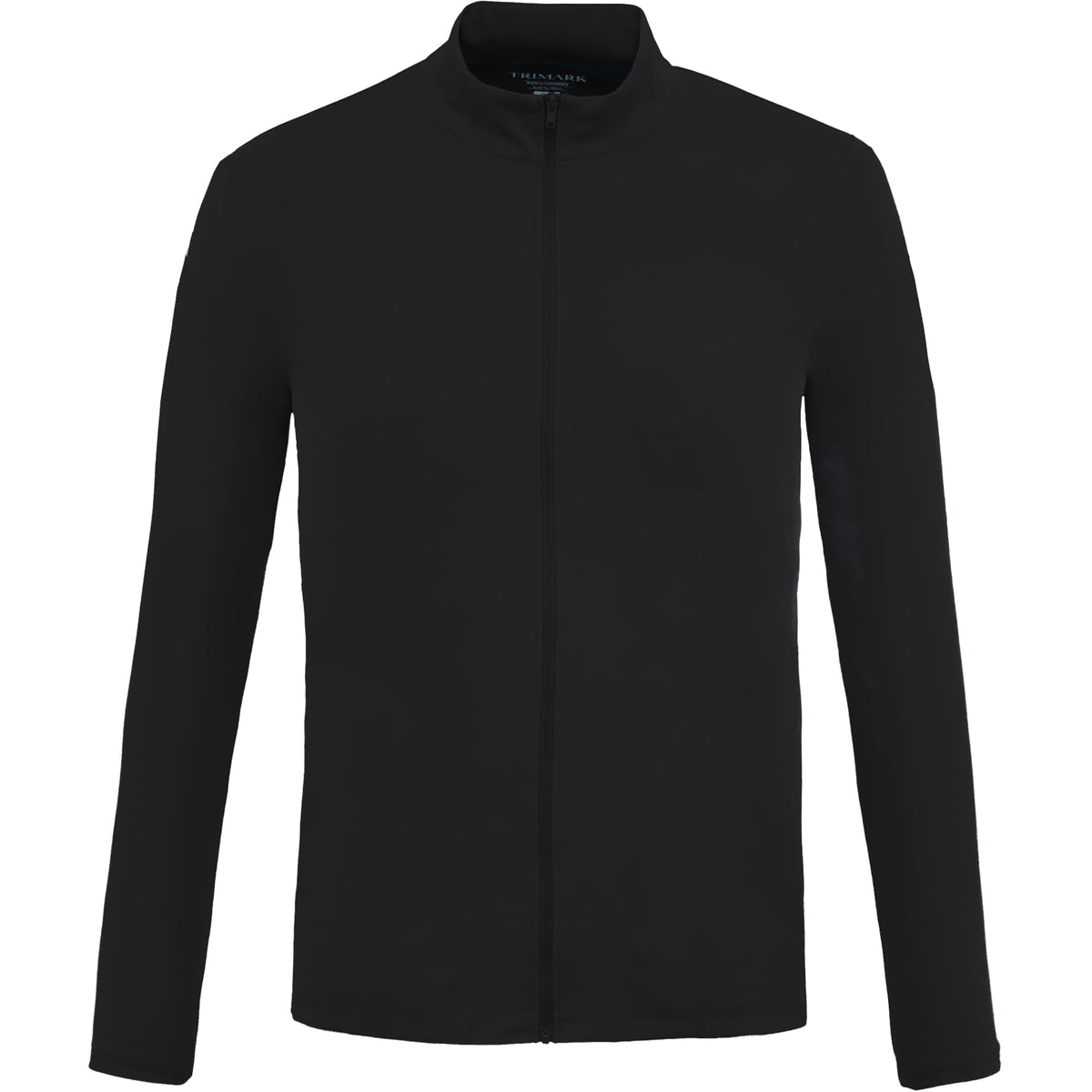 Dara Recycled Tech Full Zip Jacket for Men Laser Engraving - Black - Front