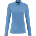 Dara Recycled Tech Full Zip Jacket for Women Debossing - Moonlight Blue - Front