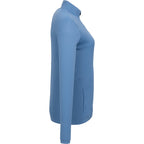 Dara Recycled Tech Full Zip Jacket for Women Debossing - Moonlight Blue - Right Side