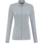 Dara Recycled Tech Full Zip Jacket for Women Debossing - Quarry - Front 2
