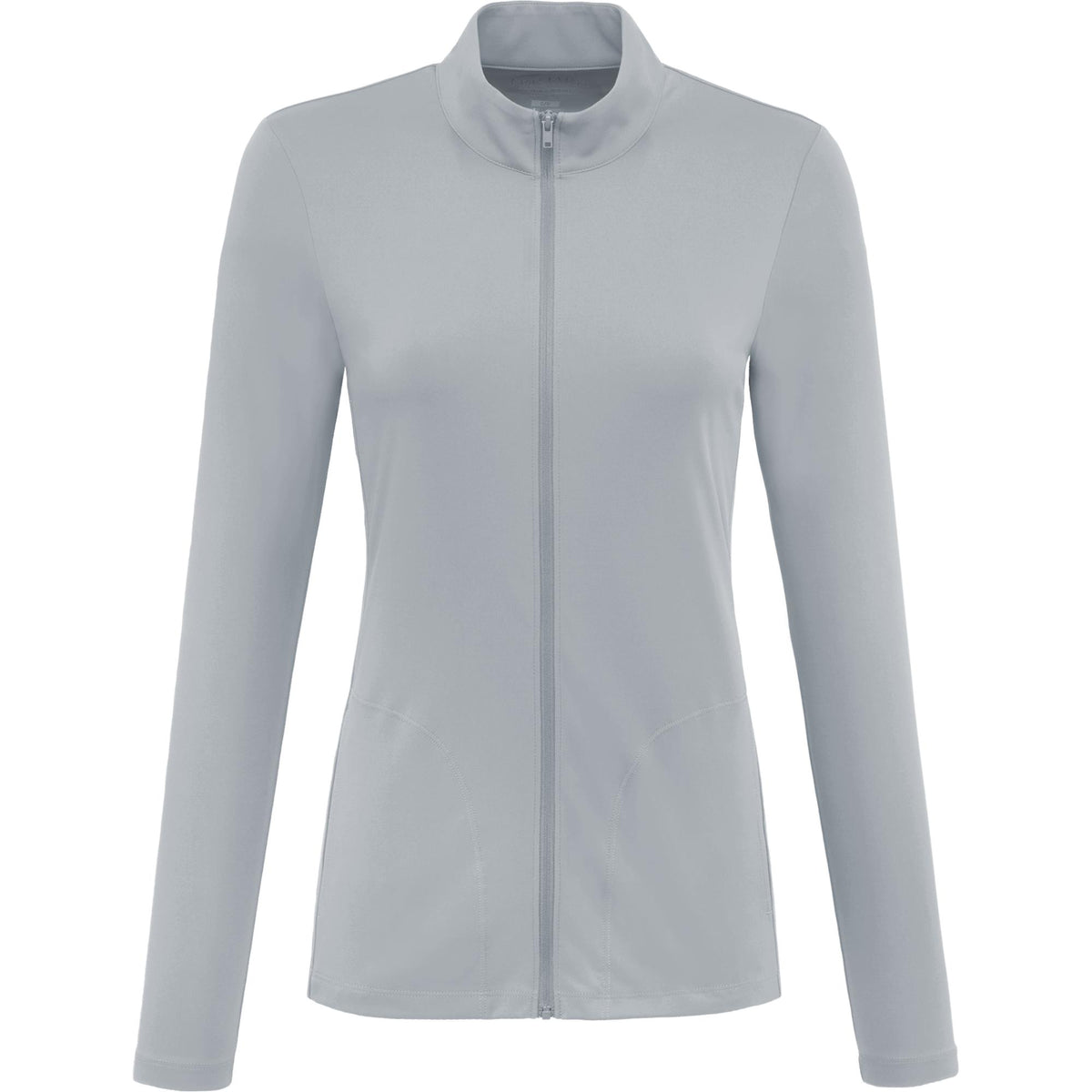 Dara Recycled Tech Full Zip Jacket for Women Debossing - Quarry - Front 2