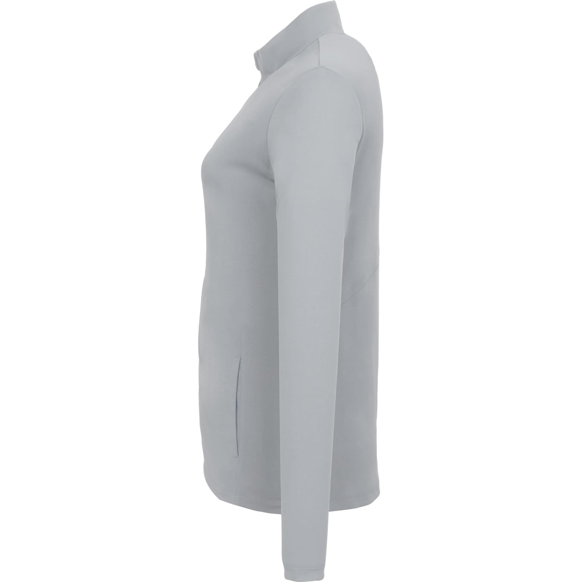 Dara Recycled Tech Full Zip Jacket for Women Debossing - Quarry - Left Side