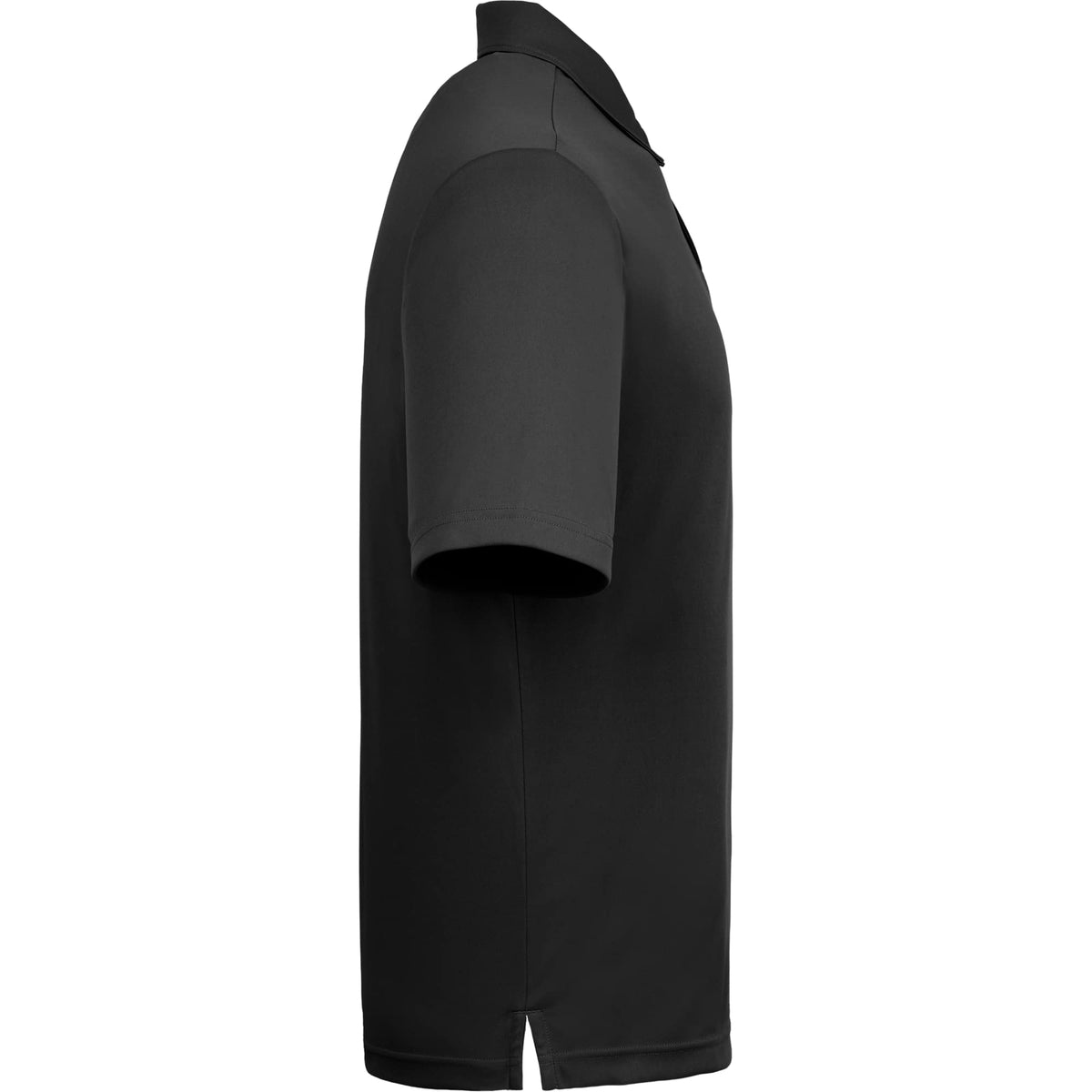 Dara Recycled Tech Polo for Men Debossing - Black - Right Side