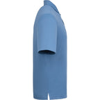 Dara Recycled Tech Polo for Men Debossing - Moonlight Blue - Right Side