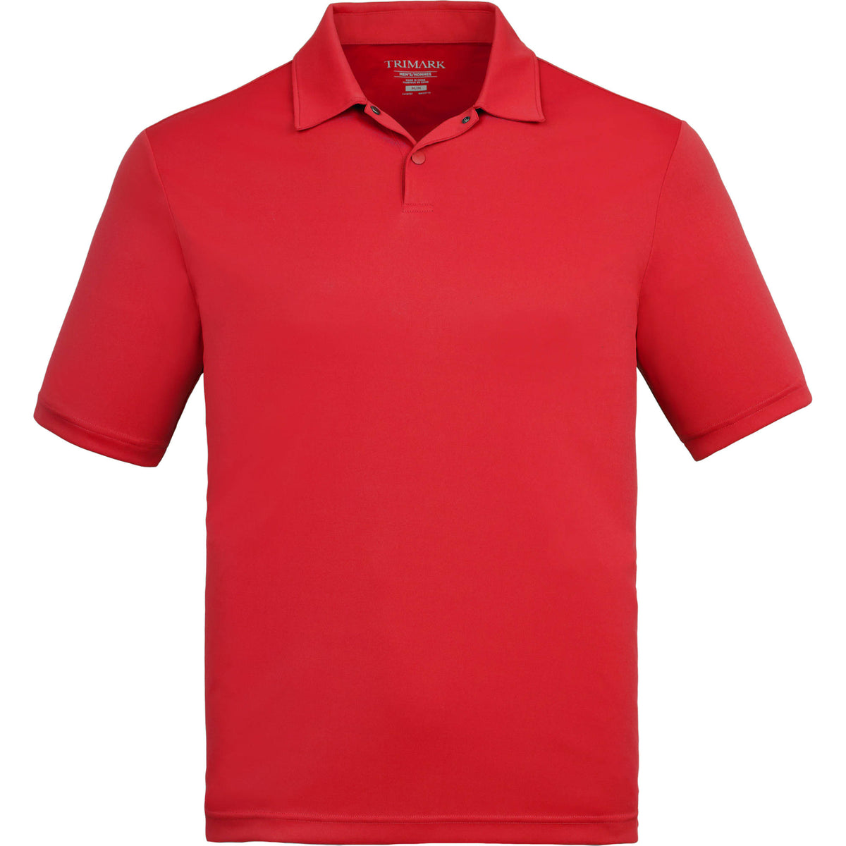 Dara Recycled Tech Polo for Men Debossing - Team Red - Front