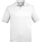 Dara Recycled Tech Polo for Men Debossing - White - Front