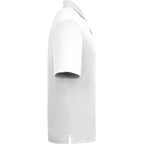 Dara Recycled Tech Polo for Men Debossing - White - Right Side