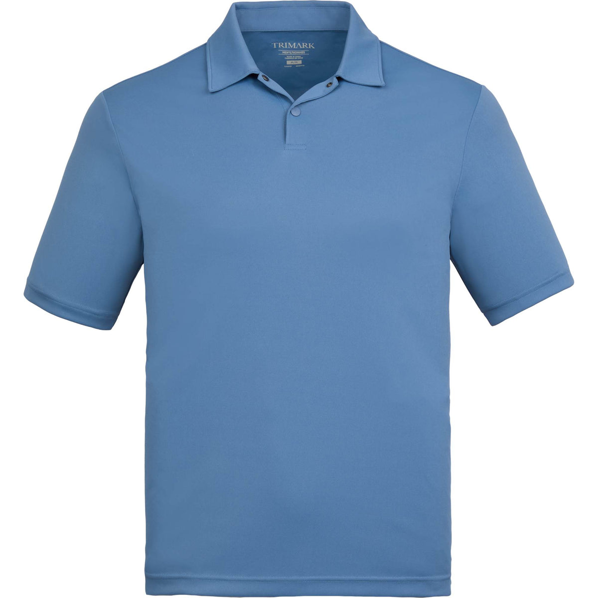 Dara Recycled Tech Polo for Men Transfer - Moonlight Blue - Front
