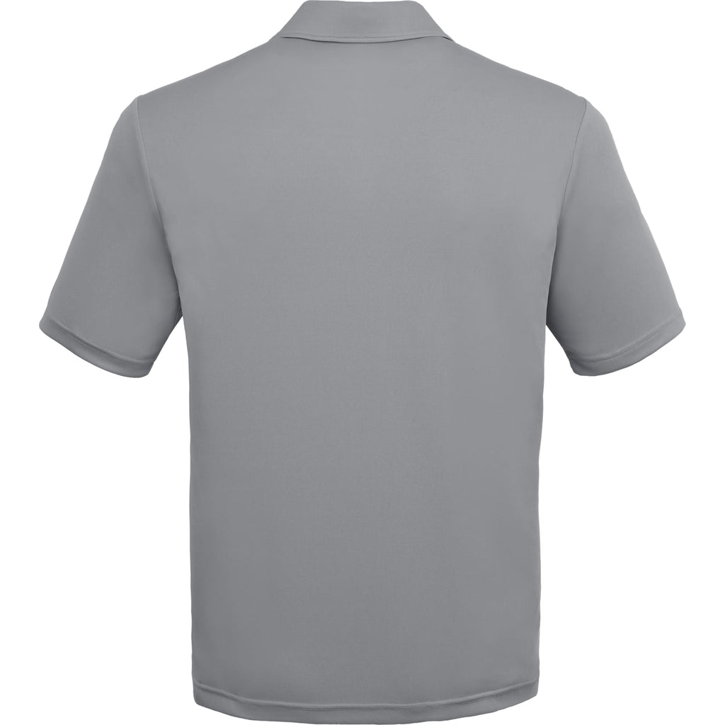 Dara Recycled Tech Polo for Men Transfer - Quarry - Back