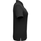 Dara Recycled Tech Polo for Women Debossing - Black - Right Side