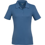 Dara Recycled Tech Polo for Women Debossing - Moonlight Blue - Front