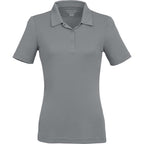 Dara Recycled Tech Polo for Women Debossing - Quarry - Front