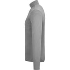 Dara Recycled Tech Quarter Zip for Men Debossing - Quarry - Left Side