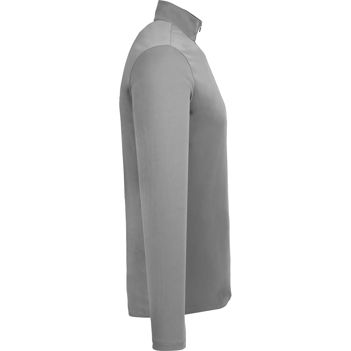Dara Recycled Tech Quarter Zip for Men Laser Engraving - Quarry - Right Side