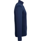 Dara Recycled Tech Quarter Zip for Men Laser Engraving - Vintage Navy - Right Side