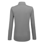 Dara Recycled Tech Quarter Zip for Women Transfer - Quarry - Back