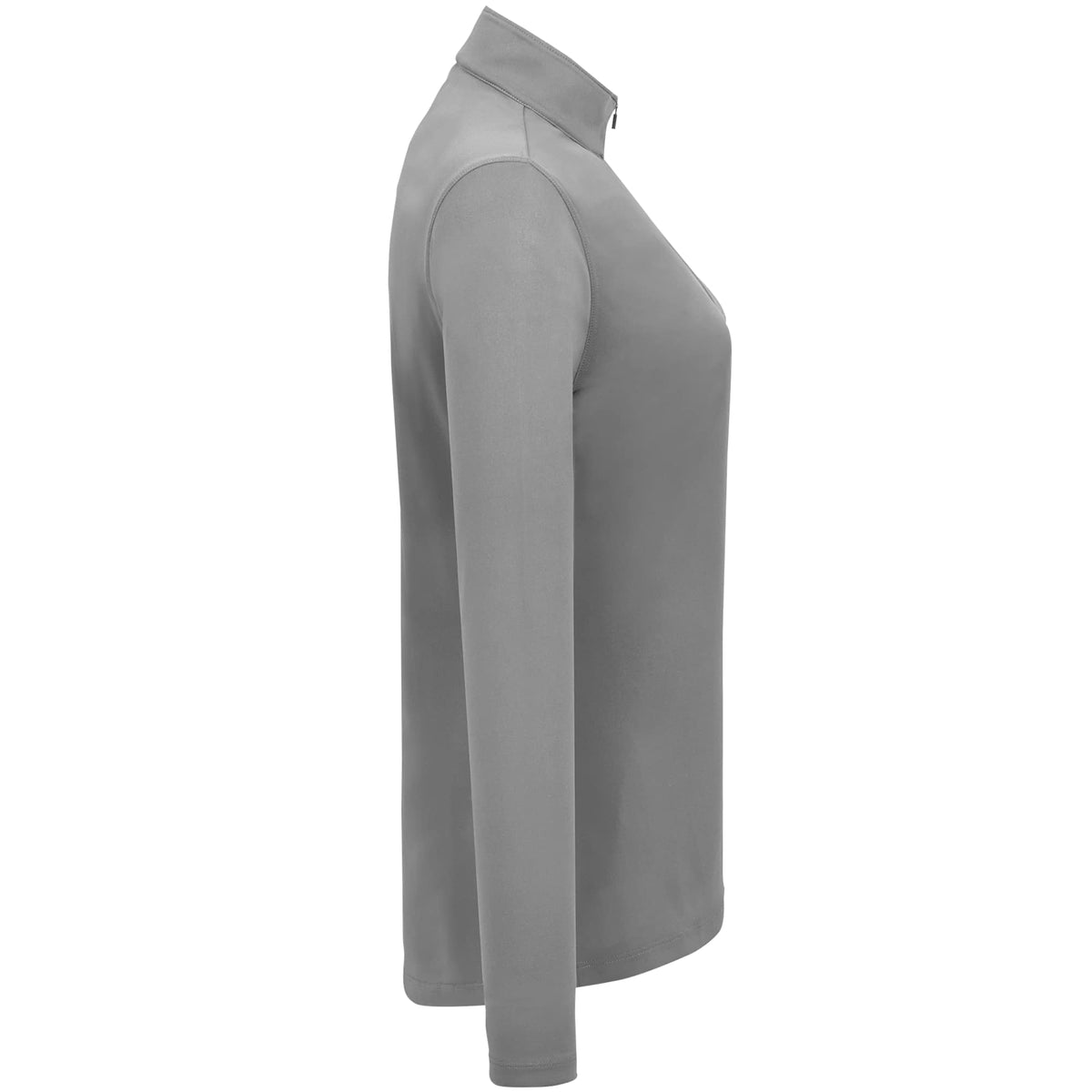 Dara Recycled Tech Quarter Zip for Women Transfer - Quarry - Right Side