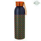 Darby Recycled Aluminum Bottle in Full Color, 22 oz - Matte Black - Megabrite