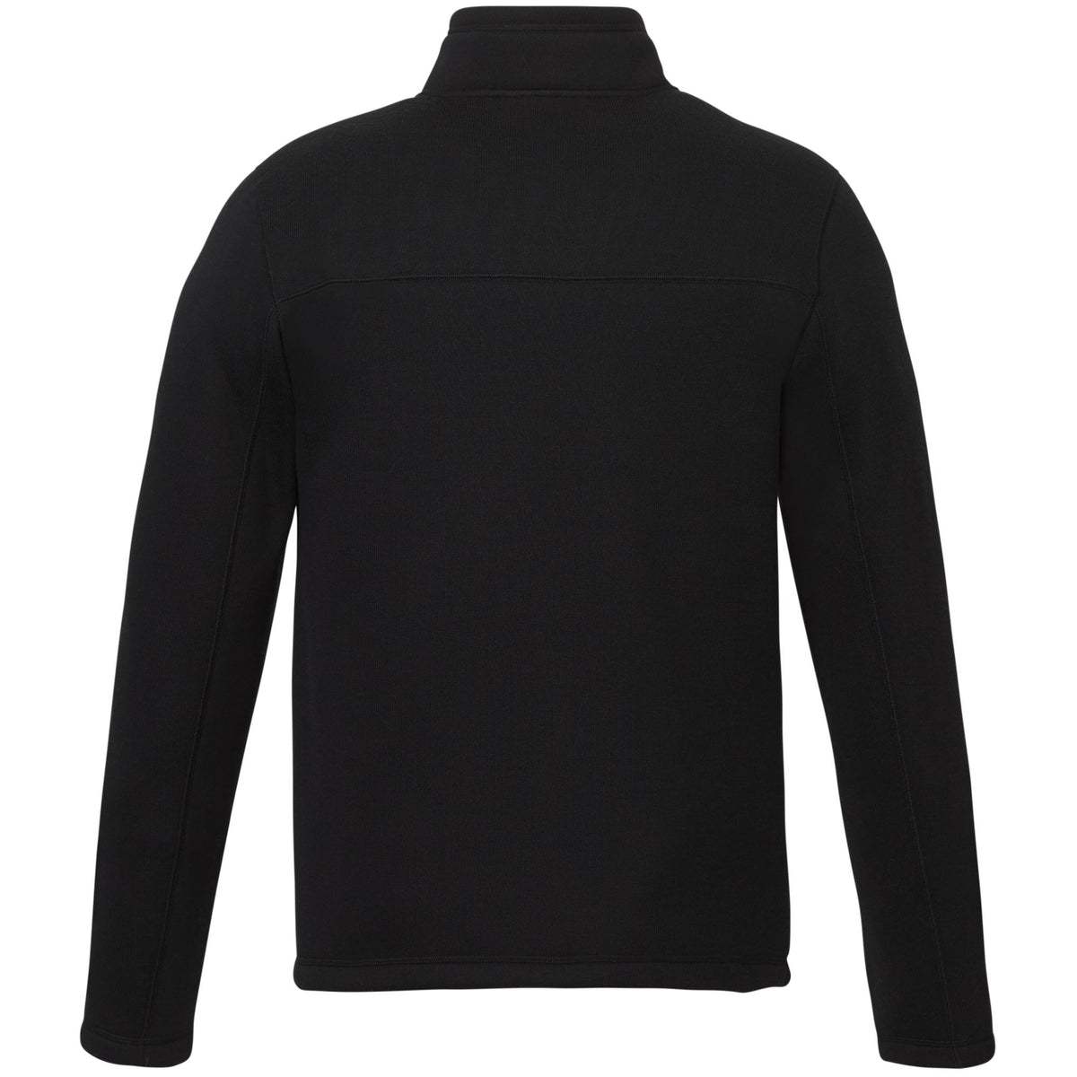 Darnell Eco Knit Full Zip Sweater for Men Transfer - Black - Back
