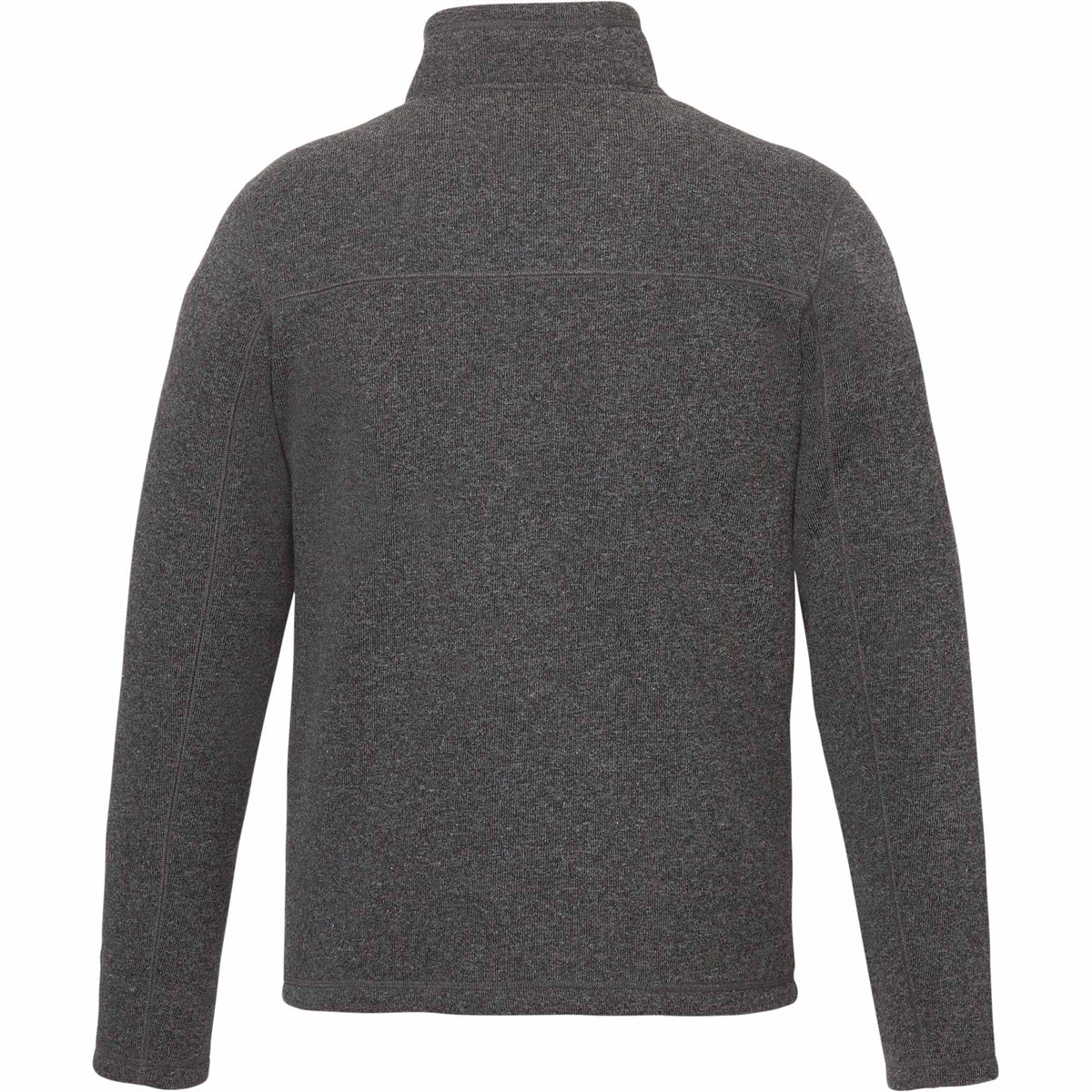 Darnell Eco Knit Full Zip Sweater for Men Transfer - Heather Dark Charcoal - Back