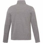 Darnell Eco Knit Full Zip Sweater for Men Transfer - Medium Heather Grey - Back