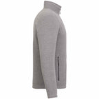 Darnell Eco Knit Full Zip Sweater for Men Transfer - Medium Heather Grey - Right Side
