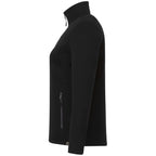 Darnell Eco Knit Full Zip Sweater for Women Embroidery - Black - Left Side