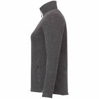 Darnell Eco Knit Full Zip Sweater for Women Transfer - Heather Dark Charcoal - Left Side