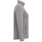 Darnell Eco Knit Full Zip Sweater for Women Transfer - Medium Heather Grey - Right Side