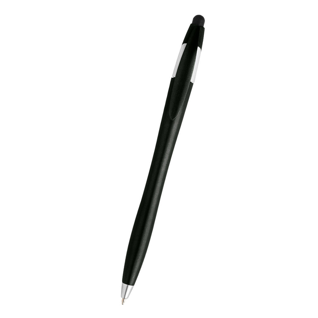 Dart Malibu Pen with Stylus - Black - Front