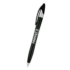 Dart Malibu Pen with Stylus - Black - Silk Screen