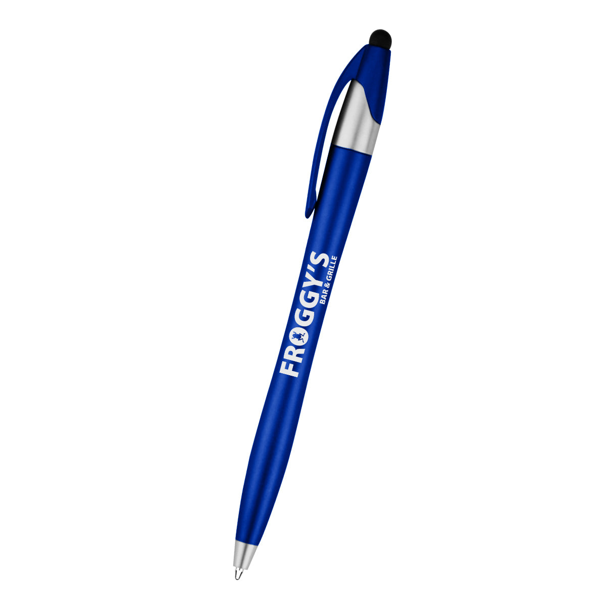 Dart Malibu Pen with Stylus - Blue - Silk Screen