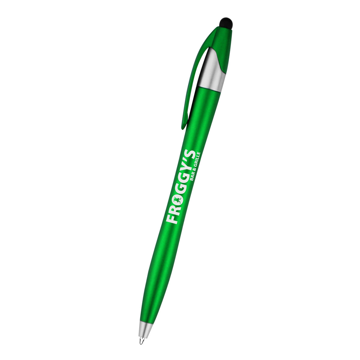Dart Malibu Pen with Stylus - Green - Silk Screen