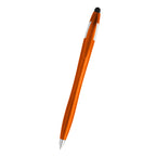 Dart Malibu Pen with Stylus - Orange - Front