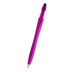 Dart Malibu Pen with Stylus - Purple - Front