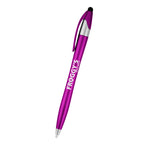 Dart Malibu Pen with Stylus - Purple - Silk Screen