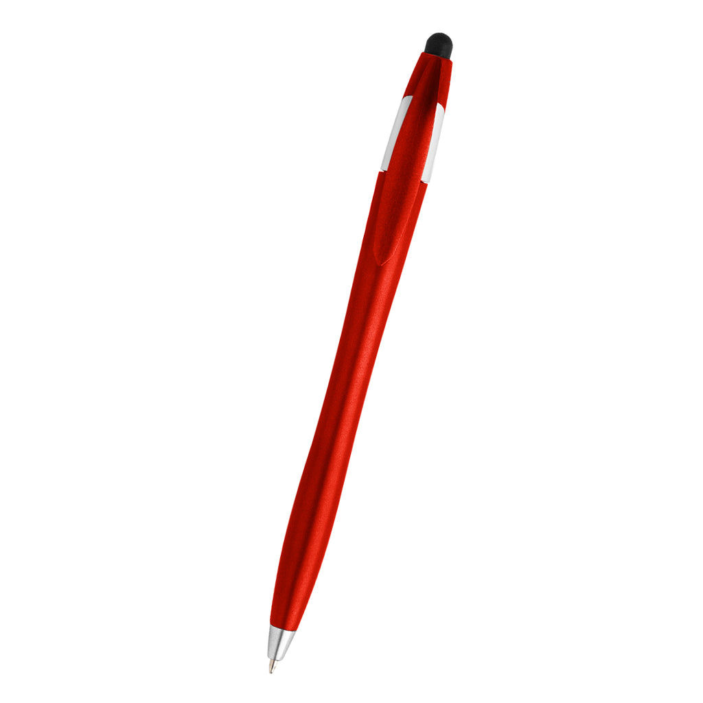 Dart Malibu Pen with Stylus - Red - Front