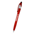 Dart Malibu Pen with Stylus - Red - Silk Screen