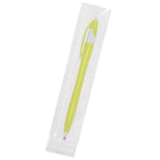 Dart Pen, Custom Printed - White with Black - Cellobag