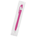Dart Pen, Custom Printed - White with Black - Cellobag
