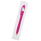 Dart Pen, Custom Printed - White with Black - Cellobag