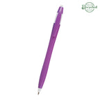 Dart Pen, Custom Printed - White with Black - Front